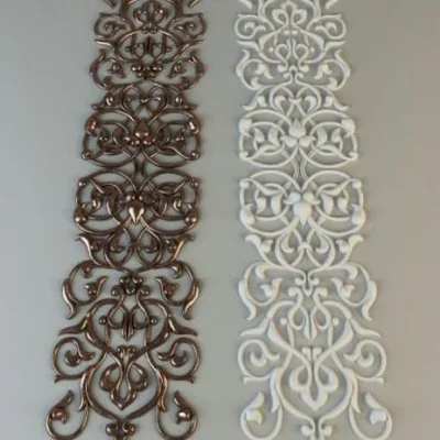Victorian Baroque Border Trim CNC DXF SVG Free Download CNC laser cut design