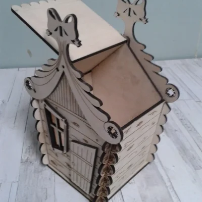 Viking Dragon Boat House Box CNC DXF SVG Free Download CNC laser cut design