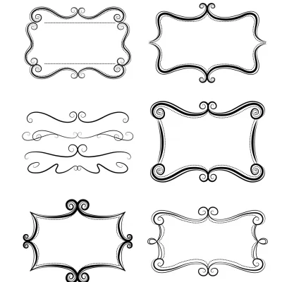 Vintage Decorative Frames Borders CNC DXF SVG Free Download CNC laser cut design