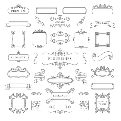 Vintage Ornamental Frames Borders CNC DXF SVG Free Download CNC laser cut design
