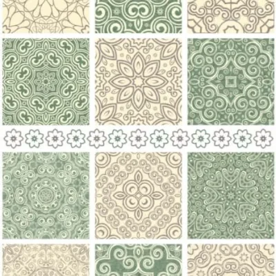 Vintage Ornamental Tile Patterns CNC DXF SVG Free Download CNC laser cut design