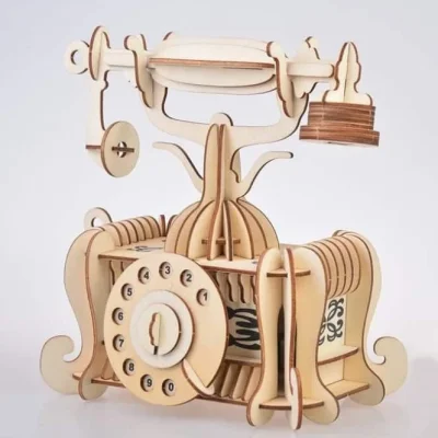 Vintage Rotary Phone CNC DXF SVG Free Download CNC laser cut design