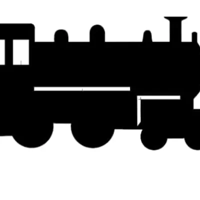 Vintage Steam Train Locomotive CNC DXF SVG Free Download CNC laser cut design