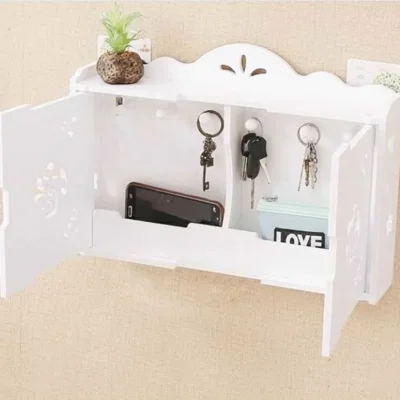 Wall Mounted Entry Organizer Shelf CNC DXF SVG Free Download CNC laser cut design