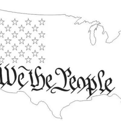 We The People USA Map Patriotic CNC DXF SVG Free Download CNC laser cut design