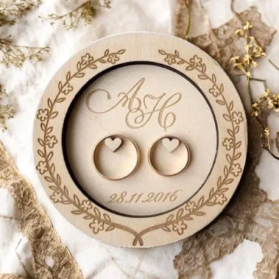 Wedding Ring Bearer Box CNC DXF SVG Free Download CNC laser cut design
