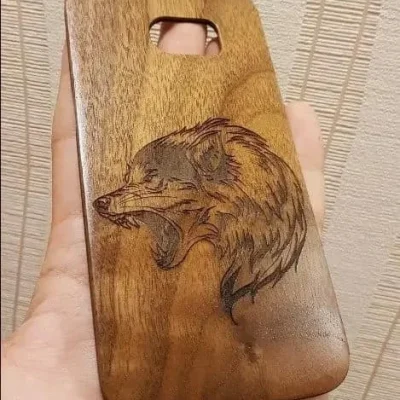 Wolf Head Phone Case CNC DXF SVG Free Download CNC laser cut design