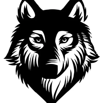 Wolf Head Portrait CNC DXF SVG Free Download CNC laser cut design