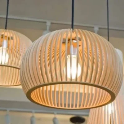 Wooden Pendant Lamp Shade CNC DXF SVG Free Download CNC laser cut design