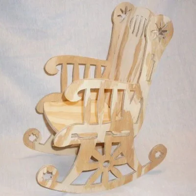 Wooden Rocking Chair CNC DXF SVG Free Download CNC laser cut design