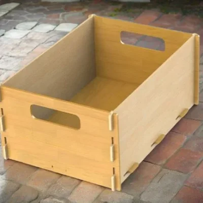 Wooden Storage Box CNC DXF SVG Free Download CNC laser cut design