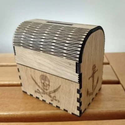 Wooden Storage Box Roll Top Chest CNC DXF SVG Free Download CNC laser cut design